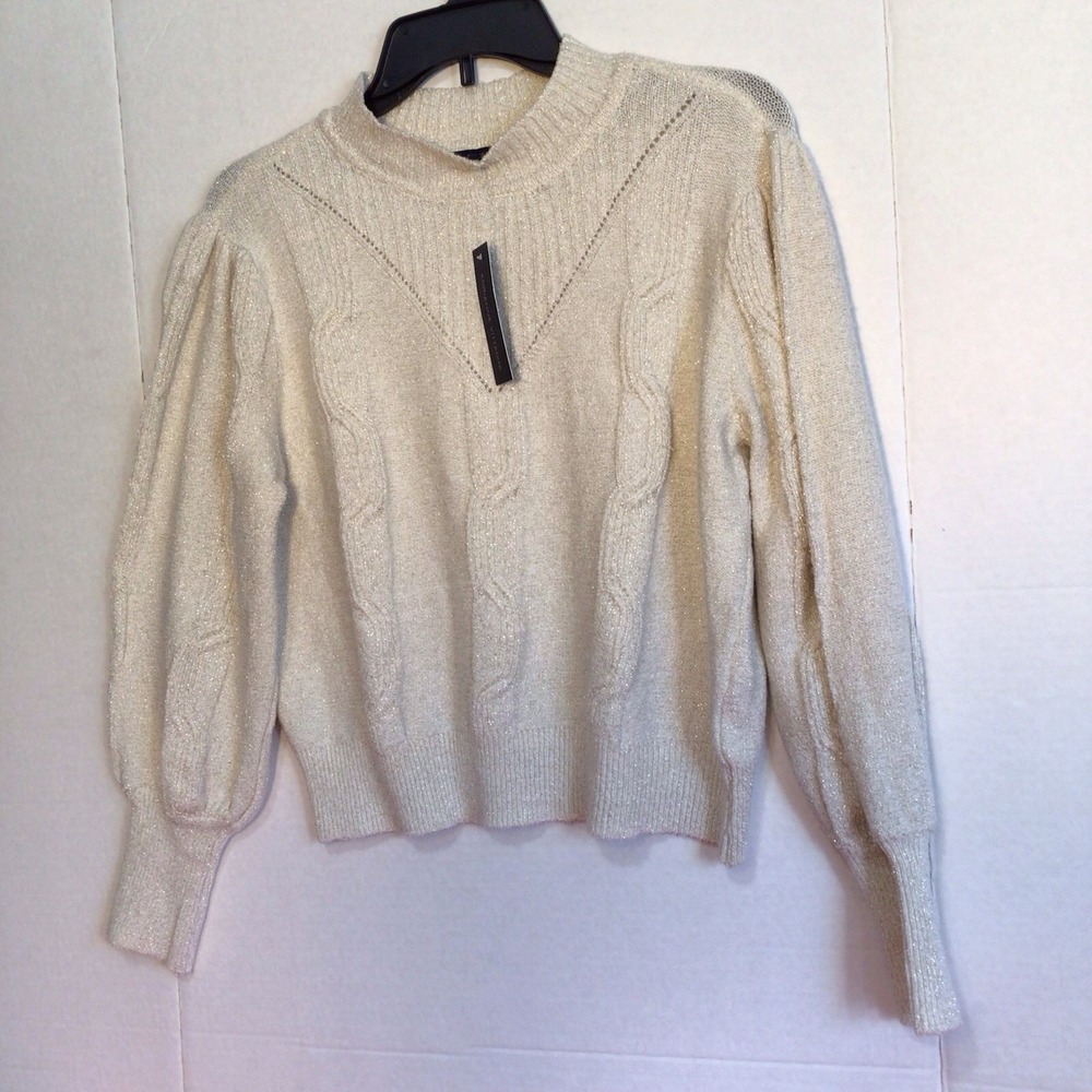 ADRIENNE VITTADINI Sweater‎ Women's PL Knit Pullover With Glamour NWT - Picture 2 of 13
